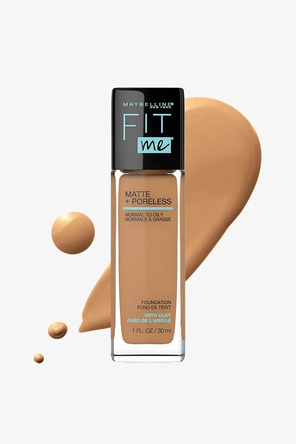 face make up foundation fit me matte poreless foundation Golden Caramel