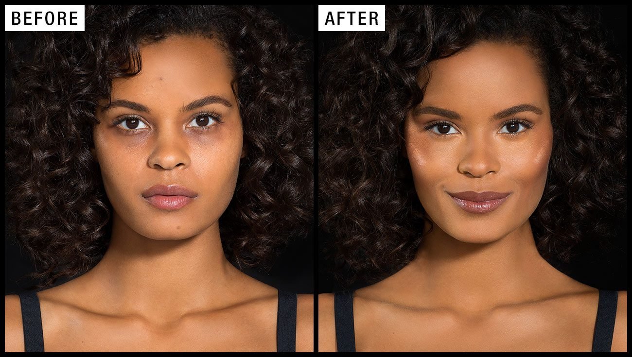 Avant après Maybelline Master Camo Deep﻿