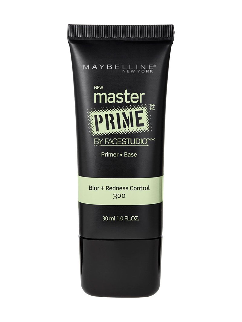 Présentation produit primer visage Maybelline Master Prime Blur + Redness Control vert
